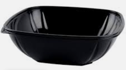 Black Catering Bowl 64 oz Disposable Plastic Take-Out Bowls (150 Pack)